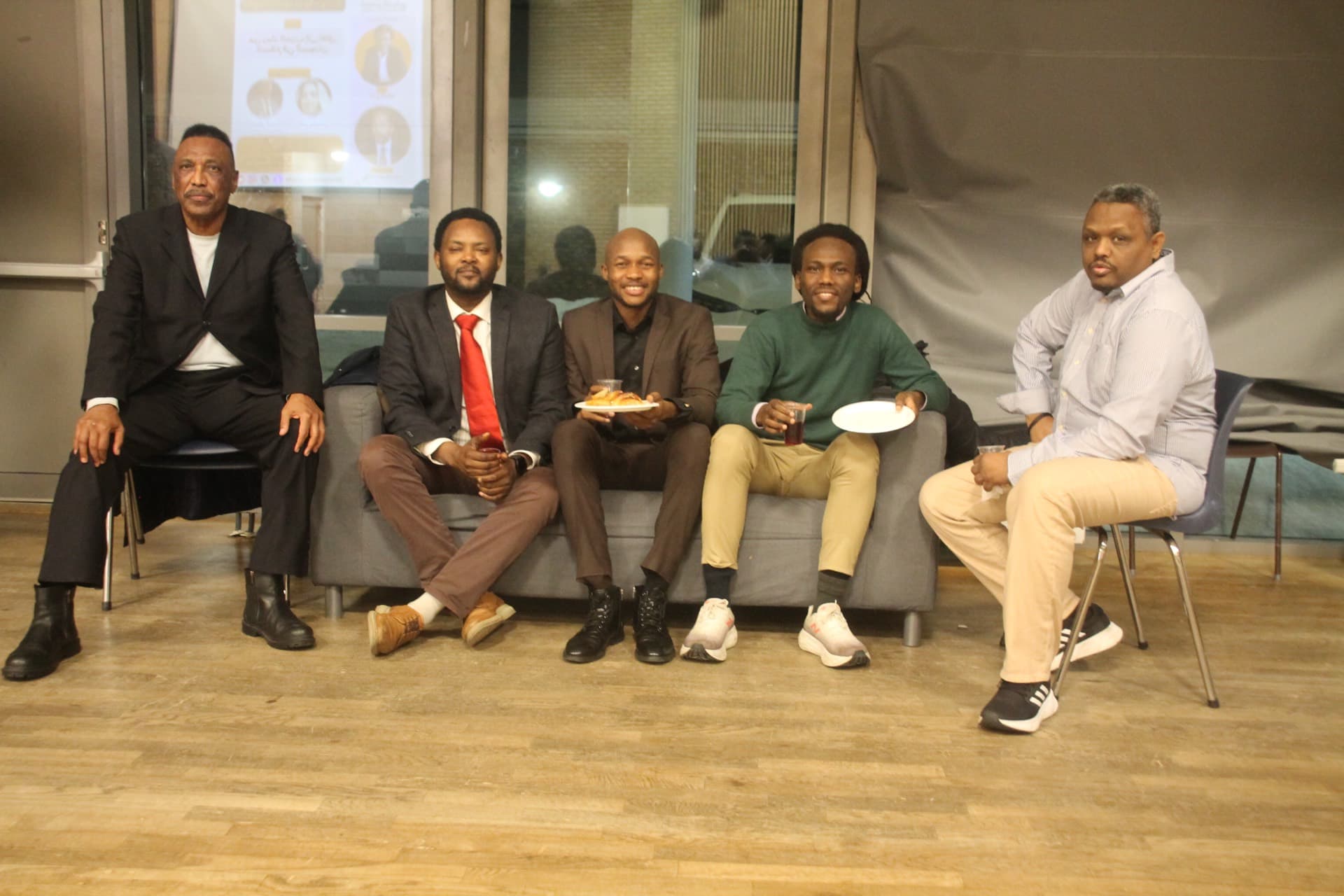 First dinner meeting with Khalid Omer Yousif