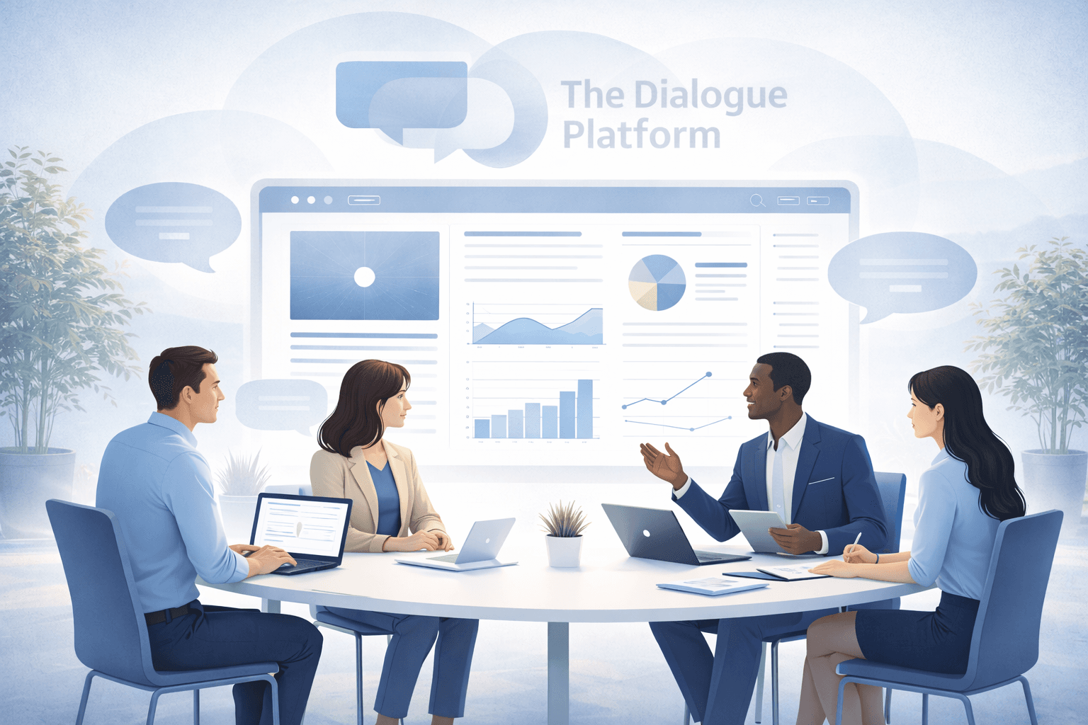 Dialogue intelligence hub