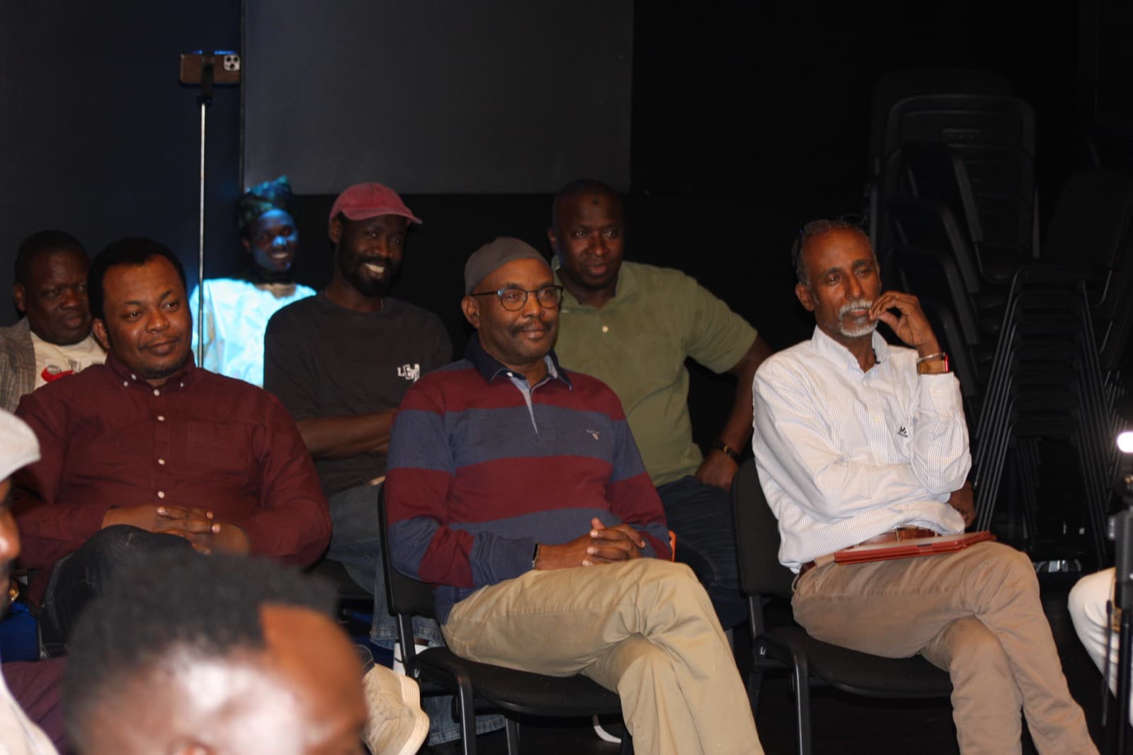 Audience members taking part in a Dialogue Platform event